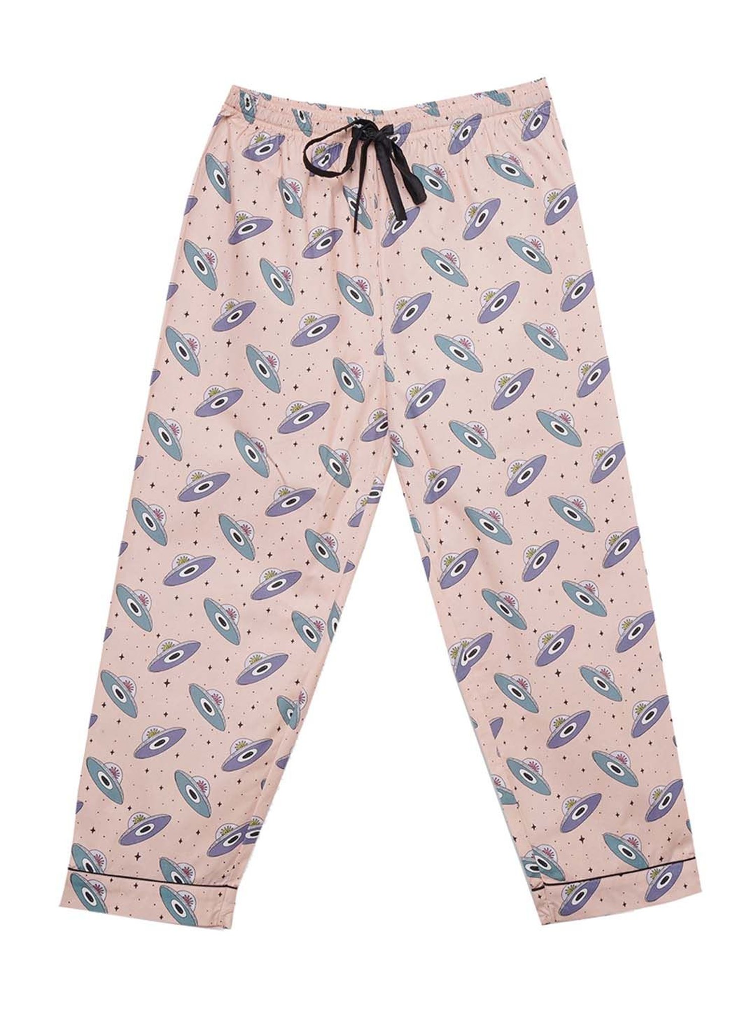 Fluffalump Boys Multicolor Cotton Printed Nightwear Top & Pants Set