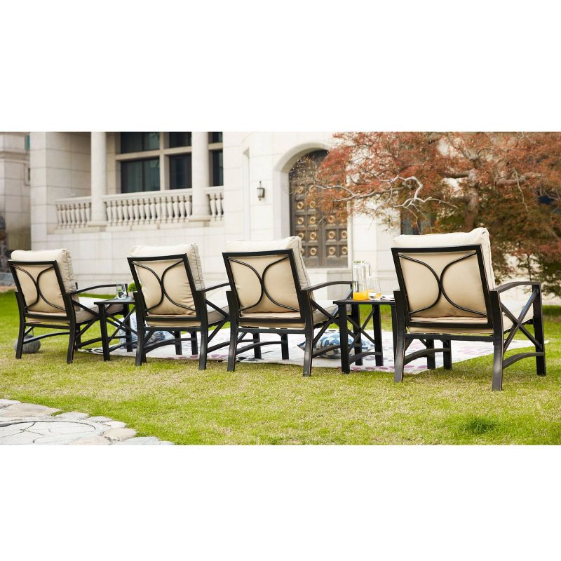 6pc Steel Frame Patio Conversation Set - Patio Festival