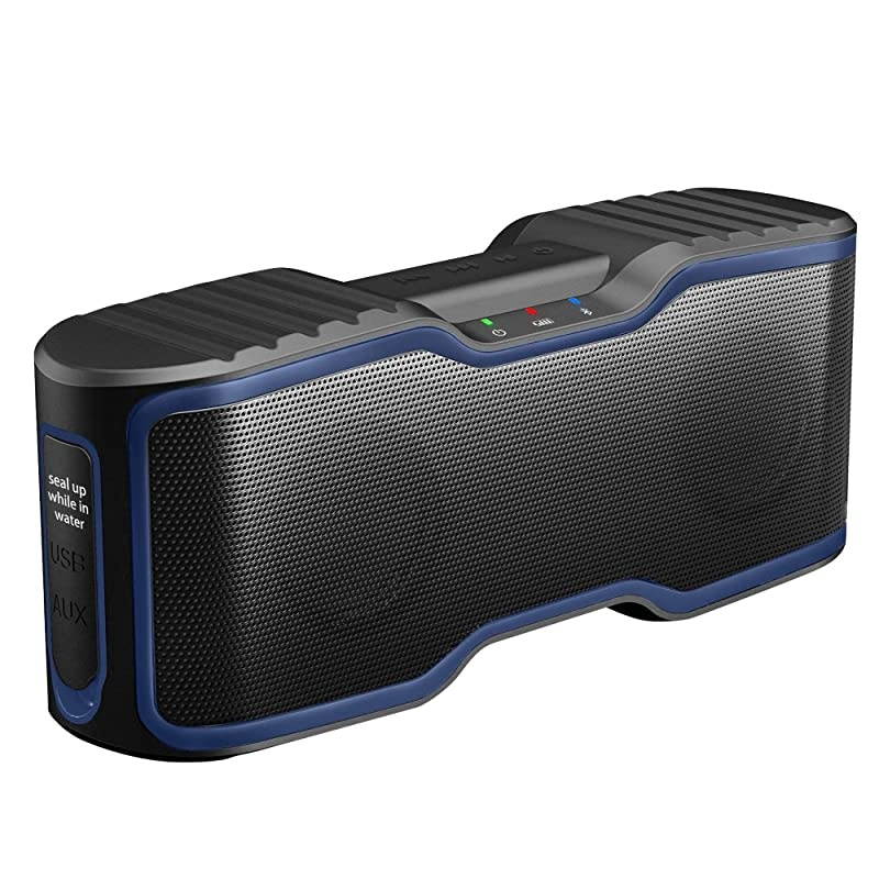Sport II Portable Wireless Bluetooth Speakers Waterproof IPX7 15H Playtime V50 20W Bass Sound Stereo Pairing for Outdoors Travel Pool Home Party 2020 Upgrade Blue