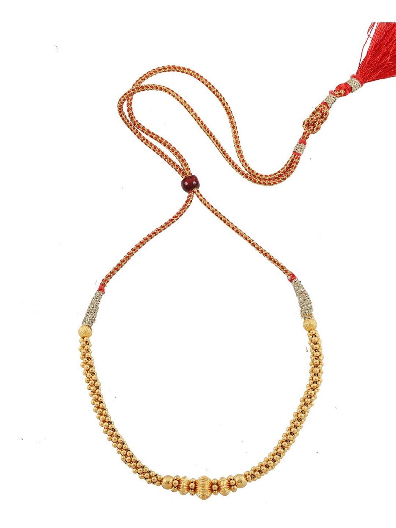 P.N.Gadgil Jewellers Iivika Gold 22k Kolhapuri Thushi Necklace