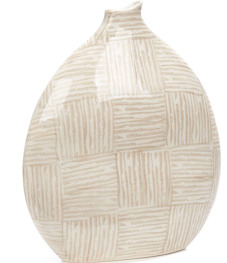 Southern Living Sponged Stripe Vase