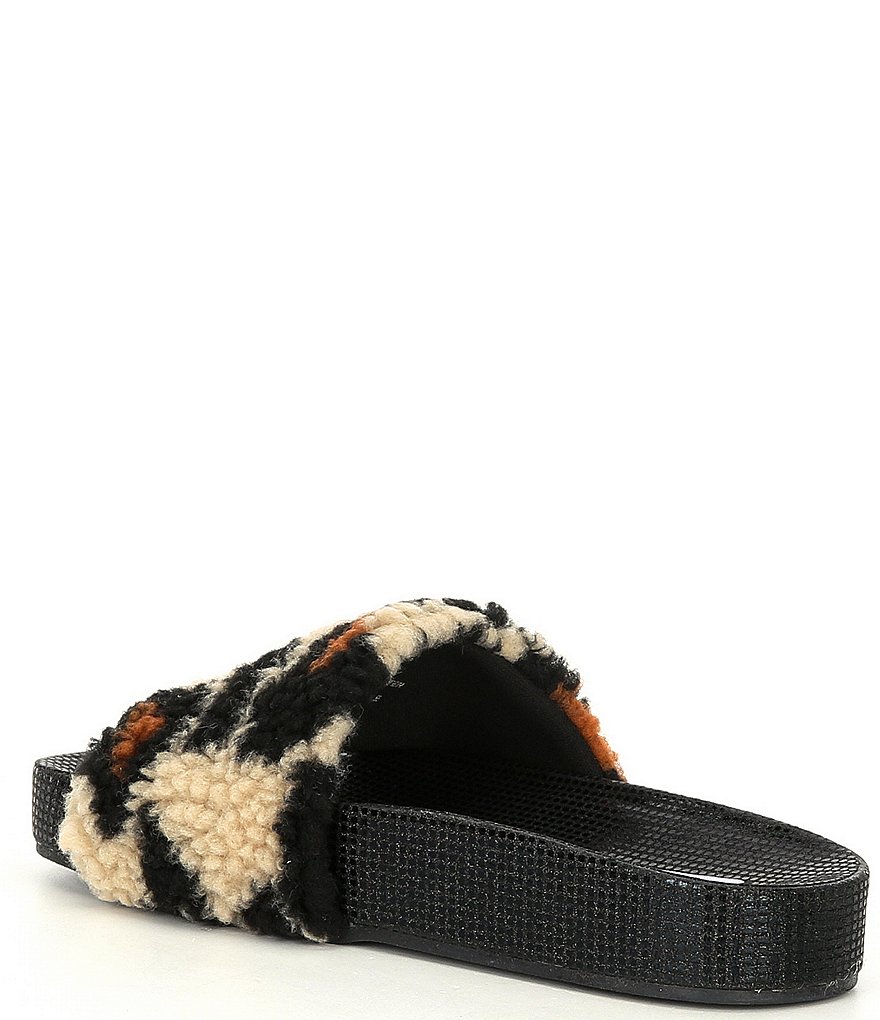 Steve Madden Girls' J-Shear Leopard Print Slides (Youth)