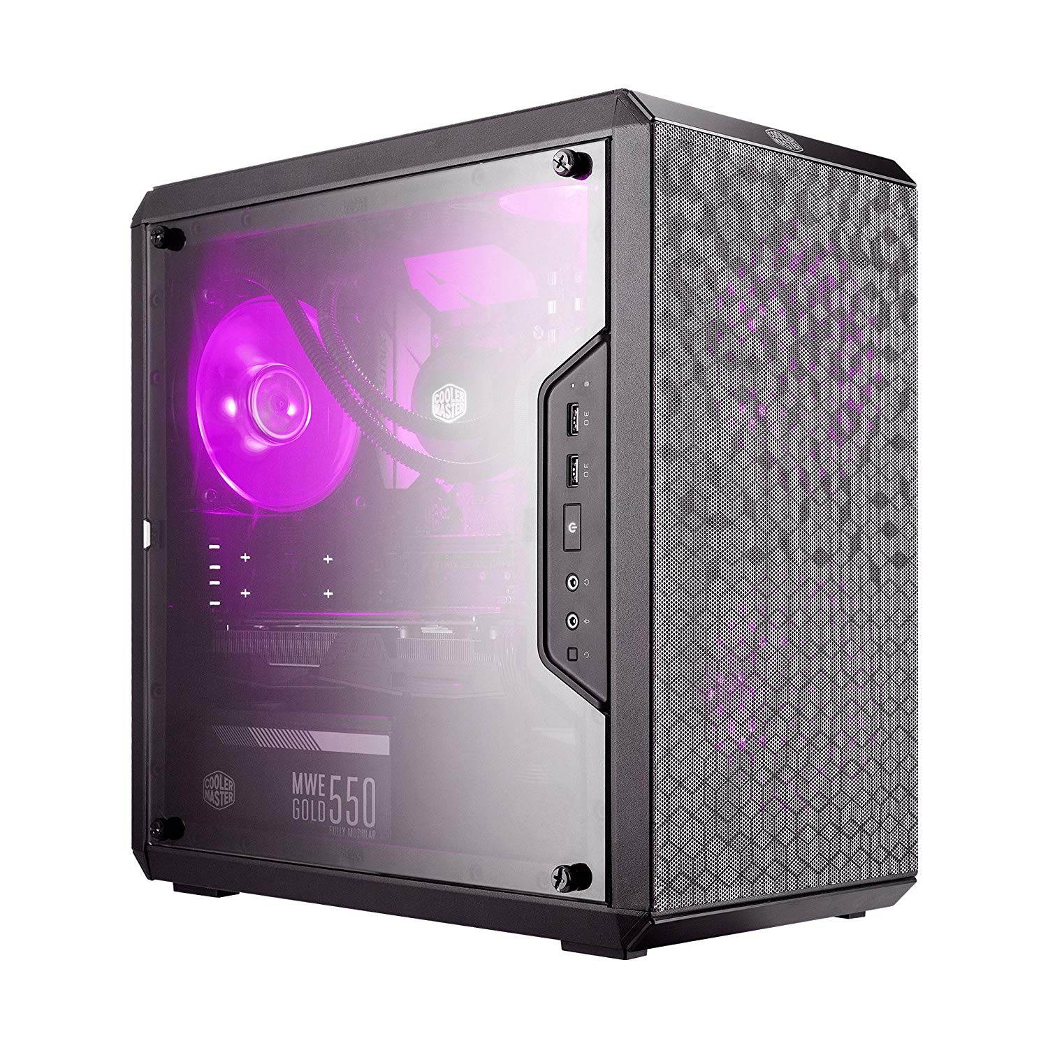 Custom PRC Ryzen Gaming PC AMD Ryzen 3 1300X 3.5GHz Quad-Core 16GB Crucial Ballistix DDR4 AMD Radeon RX 570 8GB GDDR5 HDMI VR Ready 500GB m.2 SSD 1TB HD 1200 Mbps 802.11ac WiFi LG DVDRW Windows 10 Pro