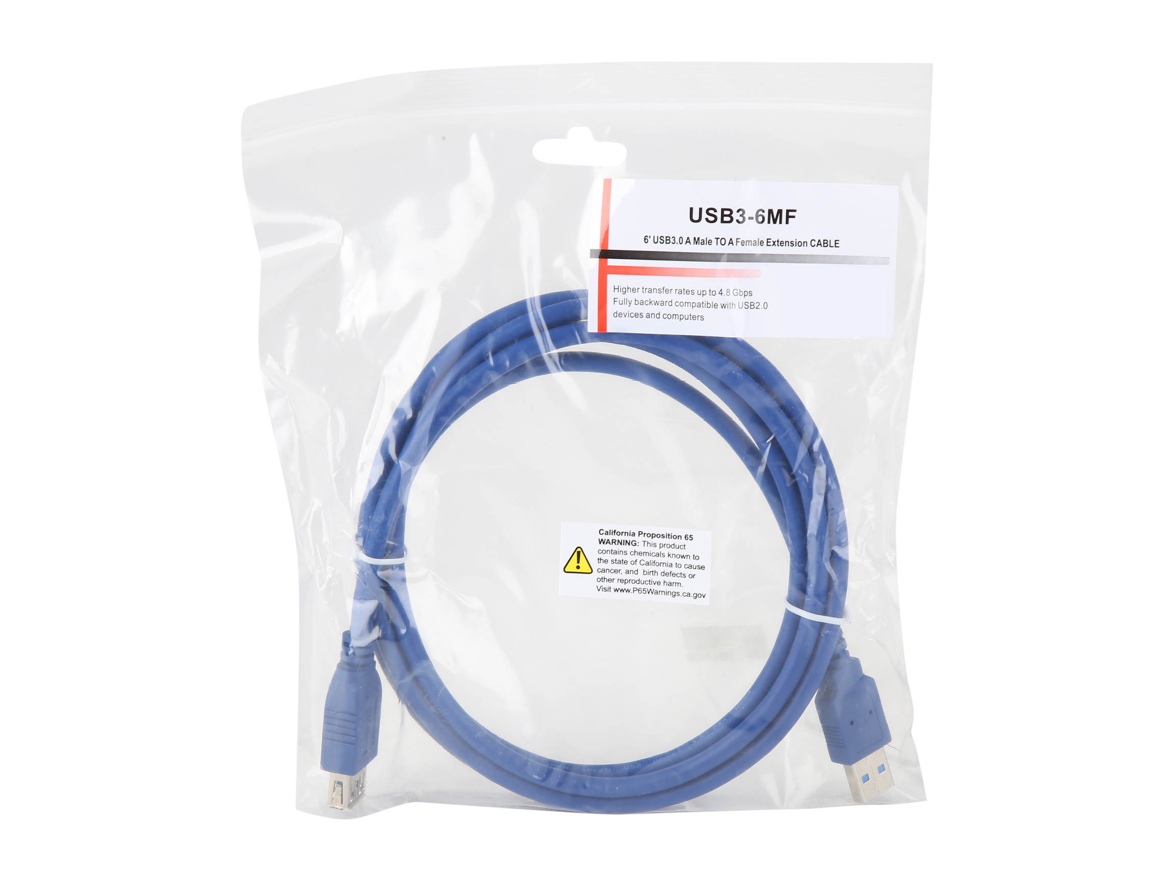 BYTECC USB3-6MF USB 3.0  Extension Cable  6 ft.