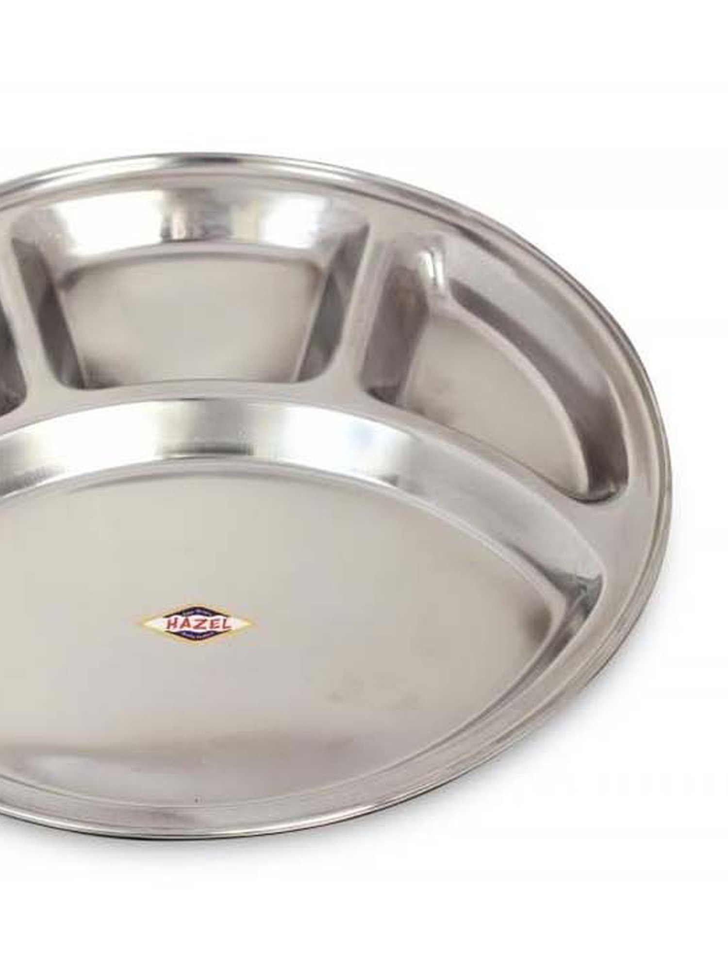 Pure Home and Living Transparent Glass Textured Dinner Plates