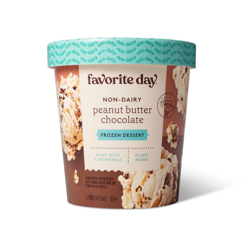 Peanut Butter and Chocolate Frozen Dessert - 16oz - Favorite Day™