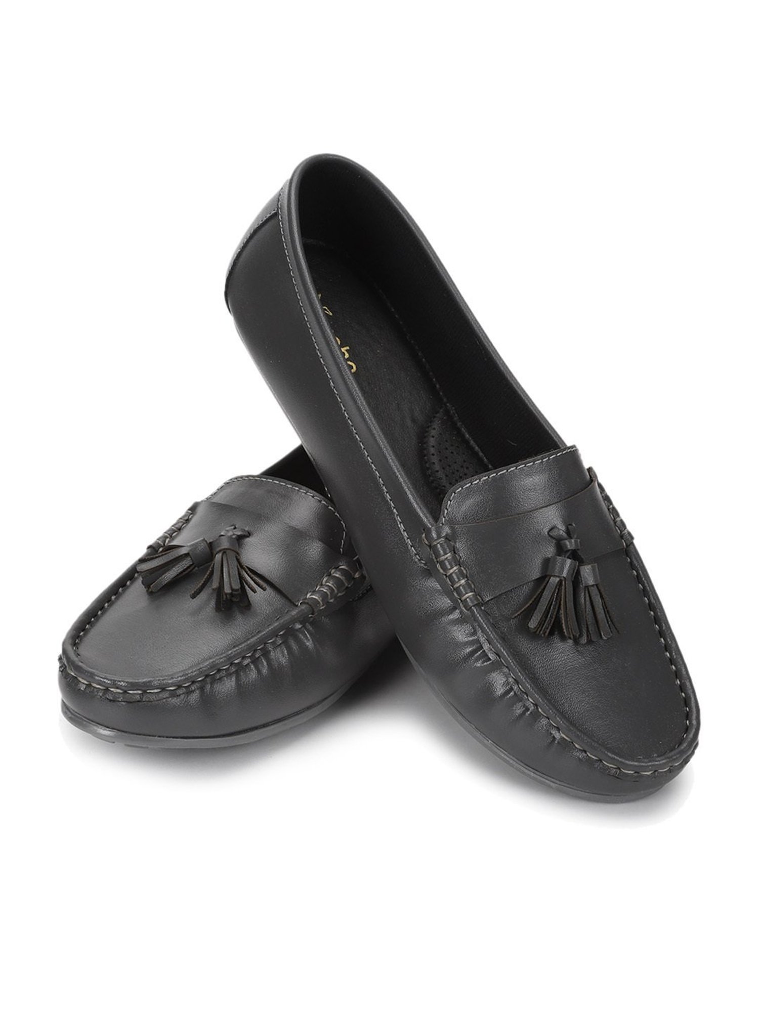 Yoho Women's Coal Grey Casual Mocassins