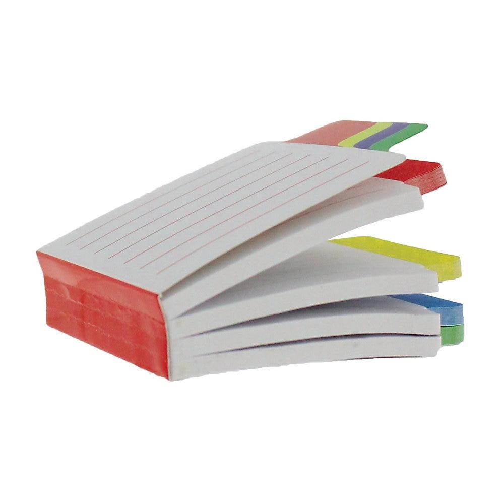 Redi-tag Sticky Notes with Tabs 4"Wx4"Lx2"H 4/PK Multi 10246