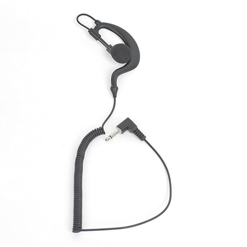 G Shape Soft Ear Hook Earpiece Headset 35mm Plug Ear Hook Listen Only Ham Radio EarpieceHeadset  TC617 ReceiverListen Only Earpiece for 2Way Motorola Icom Radio Transceivers
