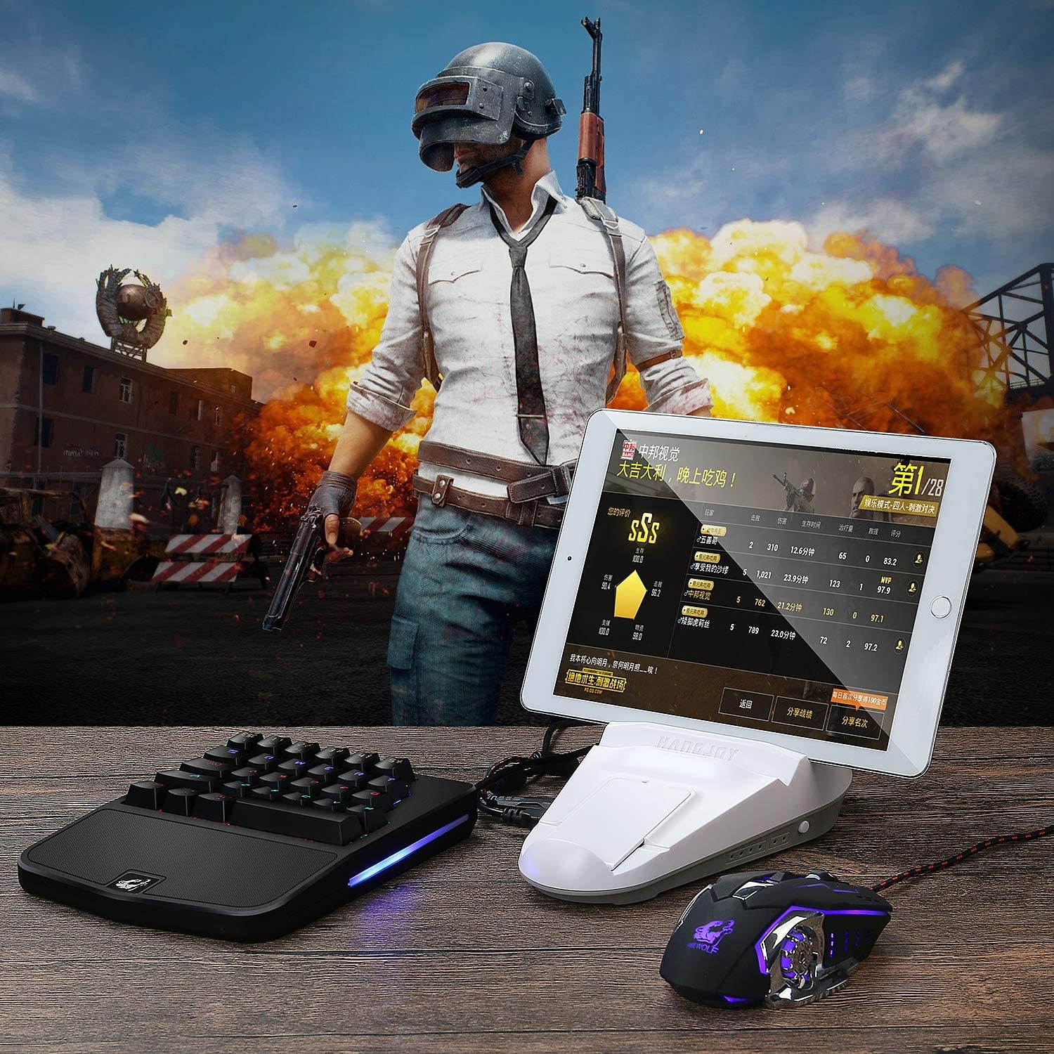 FELiCON Mechanical Gaming Keyboard K9 28 Key Wired Rainbow LED Backlit one Hand Gamer Keyboard USB Ergonomic Design with Wrist Rest Blue Switch for Desktop PC Laptop Computer [windows2000] &hellip;