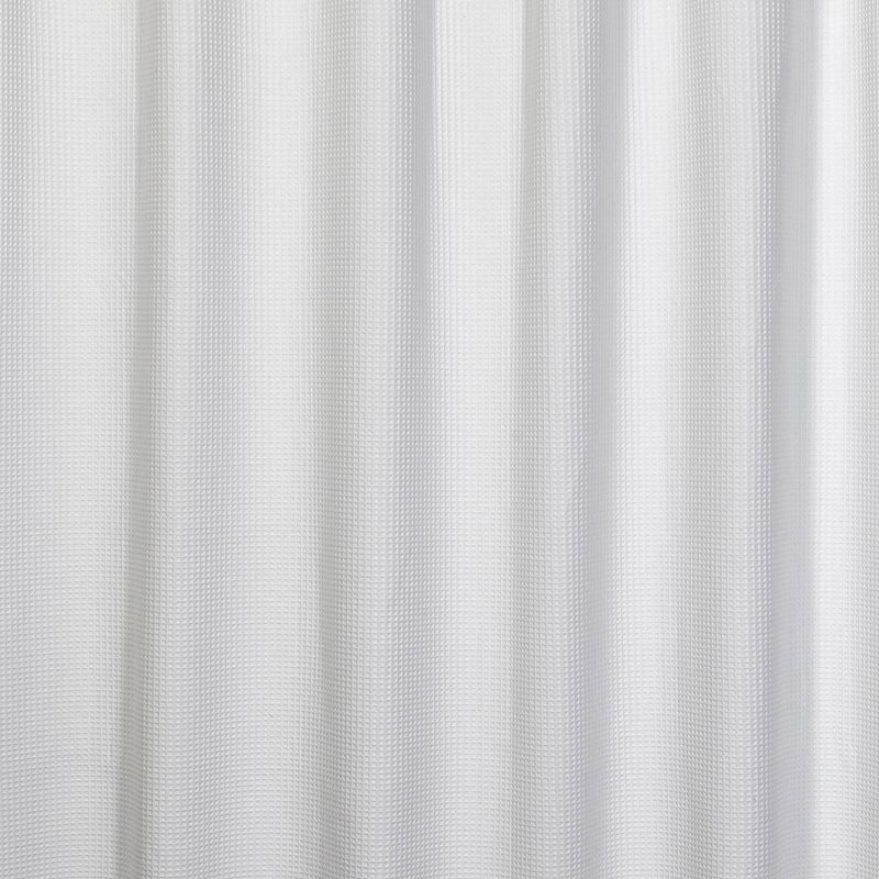 Quaker Waffle Shower Curtain White - Moda at Home