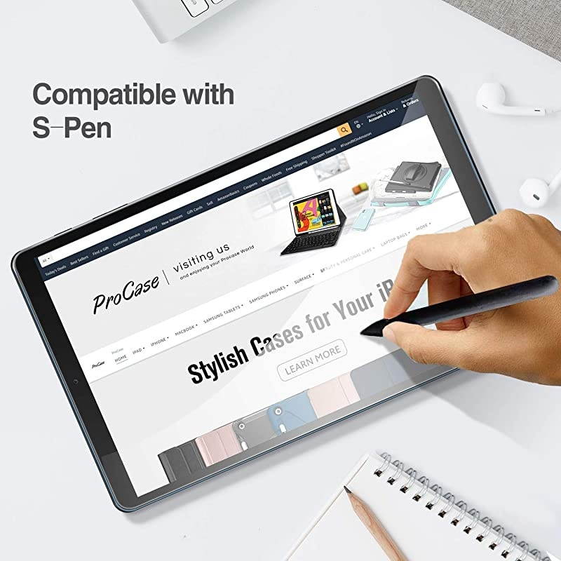 2 Pack  Galaxy Tab A 101 2019 Screen Protector SMT510 T515 T517 Tempered Glass Screen Film Guard 9H Hardness Screen Protector for 101 Inch Galaxy Tab A Tablet