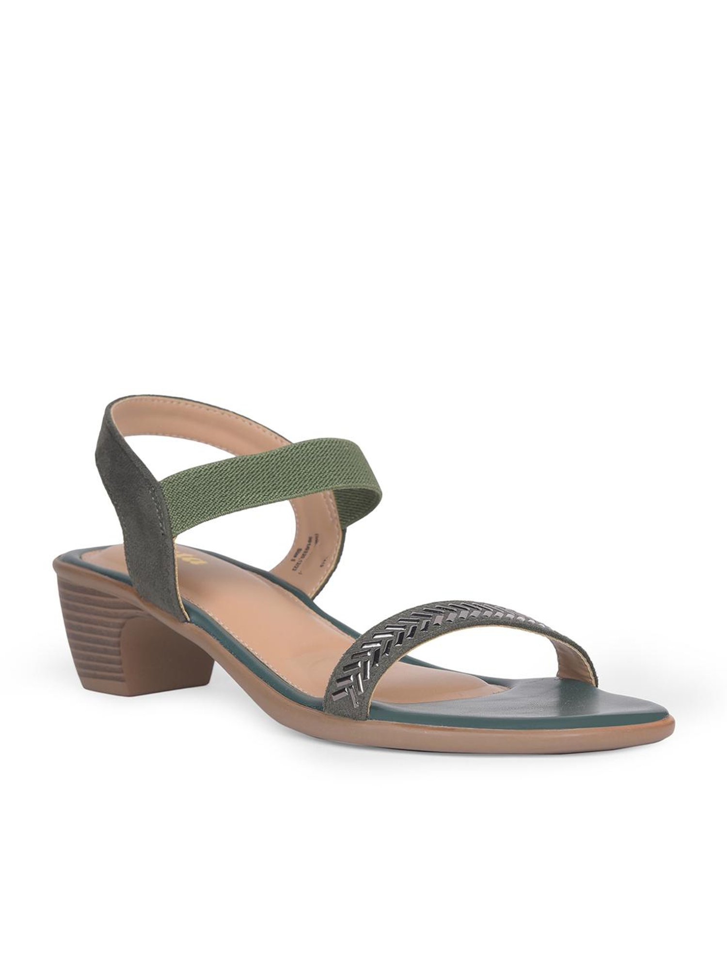 Bata Women's SHIRA Green Ankle Strap Sandals