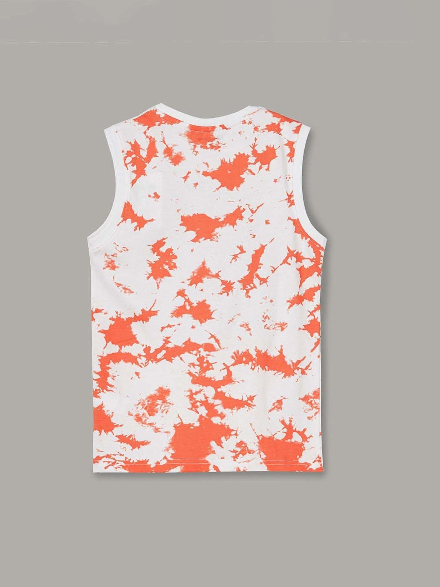 Fame Forever by Lifestyle Boys Orange Cotton Printed T Shirt