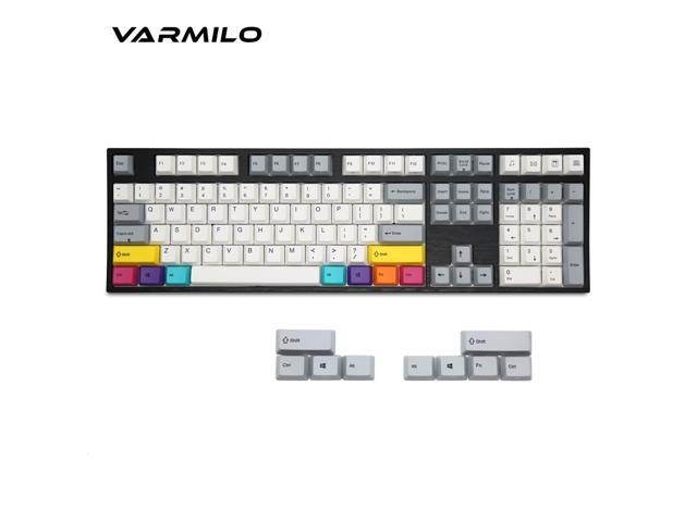 Varmilo  Ergonomic Design, Cool Exterior 87 Keys USB Wired Cable Detachable Cherry MX Mechanical Gaming  Keyboard With White Backlit For Office And Game, PBT Keycaps - VA87M Nordic Summit Verison