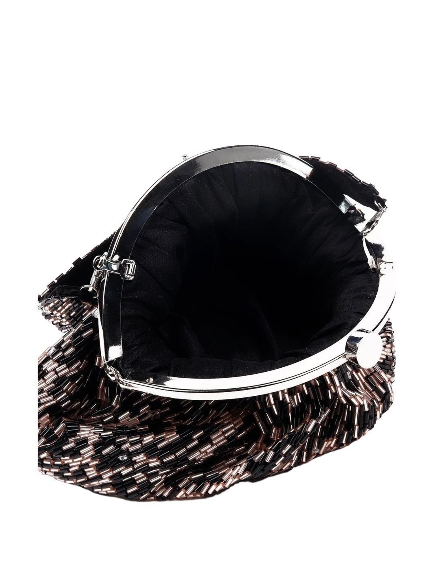 Odette Black & Gold Embellished Handbag