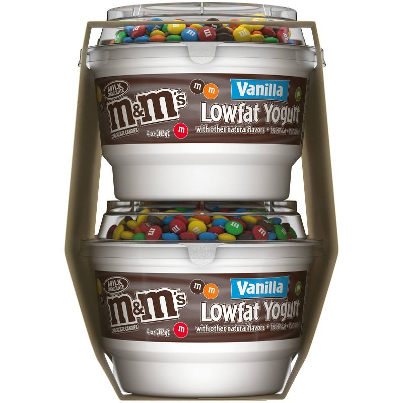 YoCrunch M&M's Vanilla Low Fat Yogurt - 4oz/4ct