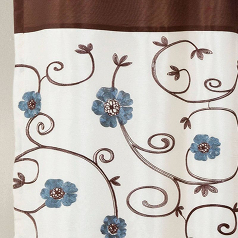 Royal Garden Shower Curtain Blue - Lush Décor