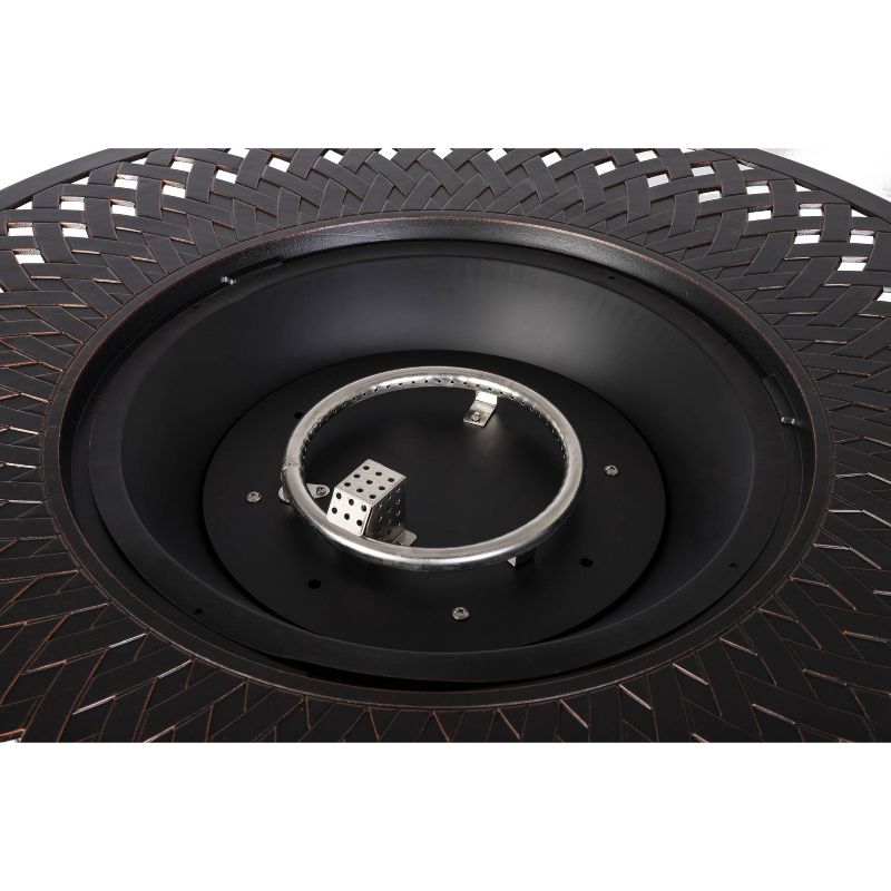 Verona Aluminum Round LPG Fire Pit - Fire Sense