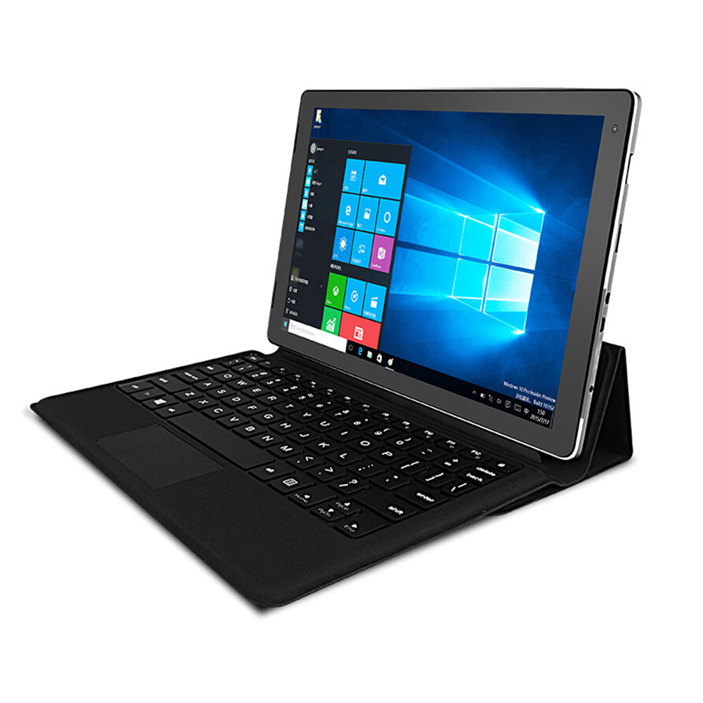 Lemonra Tablet PC 2-in-1 Laptop Cherry Trail X5-Z8350 Quad Core 8th HD Graphics 10.1" Full 1920*1080 HD Display IPS Screen, 4GB DDR3L Memory 64GB Flash eMMC Windows 10 Ultrabook with Magnetic Keyboard