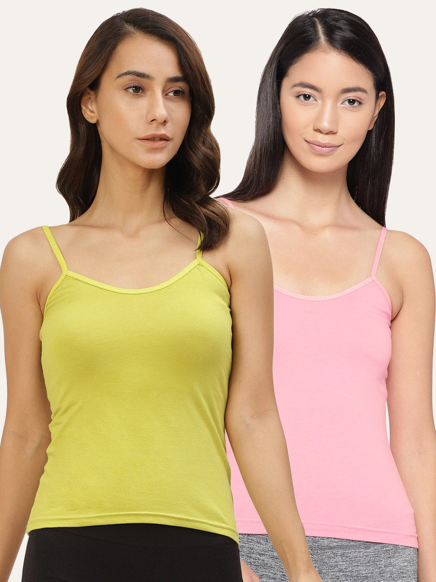Lady Lyka Multicolor Camisole (Pack of 2)