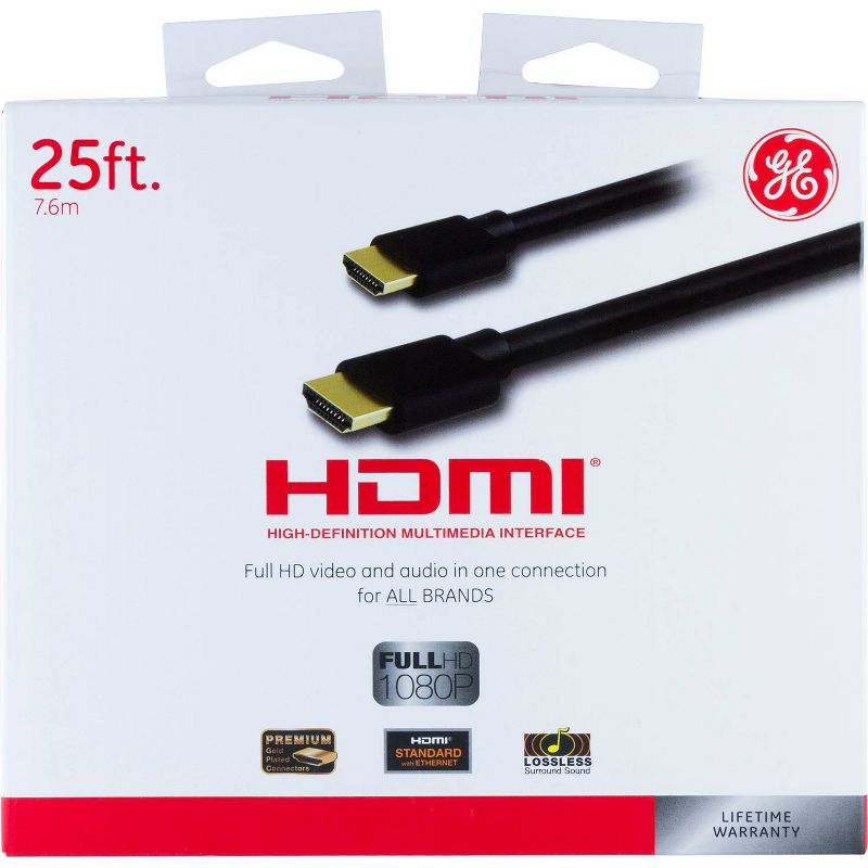 GE 25' HDMI Cable - Black
