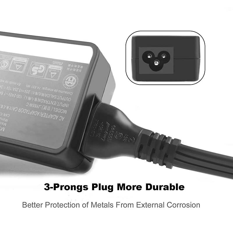 65W AC Adapter for T580 New S1 2018 New S2 2018 New S3 E480E485E580 E490 L380L480L580 L380 Yoga X1 Carbon 2018 X1 Yoga 2018 Laptop Power Supply