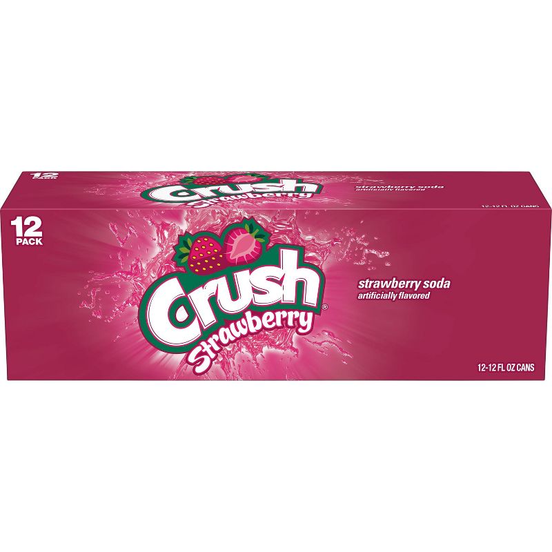 Crush Strawberry Soda - 12pk/12 fl oz Cans