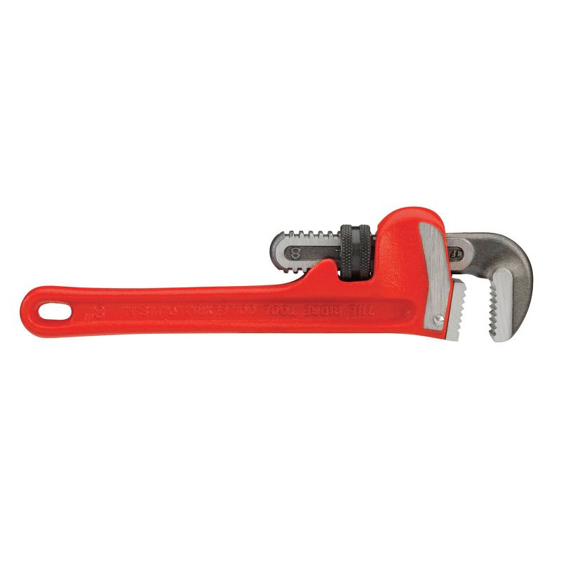 Ridgid 8 Cast-Iron 1 in. Jaw Capacity 8 in. Long Straight Pipe Wrench