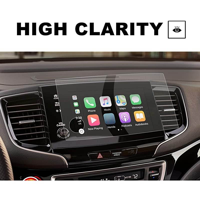 2Pack  Center Touch Control Screen Protectors for 2019 2020 Pilot 8Inch PET Plastic Center Touch HD Crystal Clear inDash Navigation Protective Film