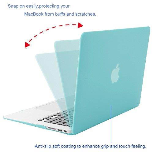 Mosiso MacBook Air 13 Case, Soft-Touch Plastic See Through Hard Shell Snap On Case Cover for MacBook Air 13.3" (A1466 & A1369)