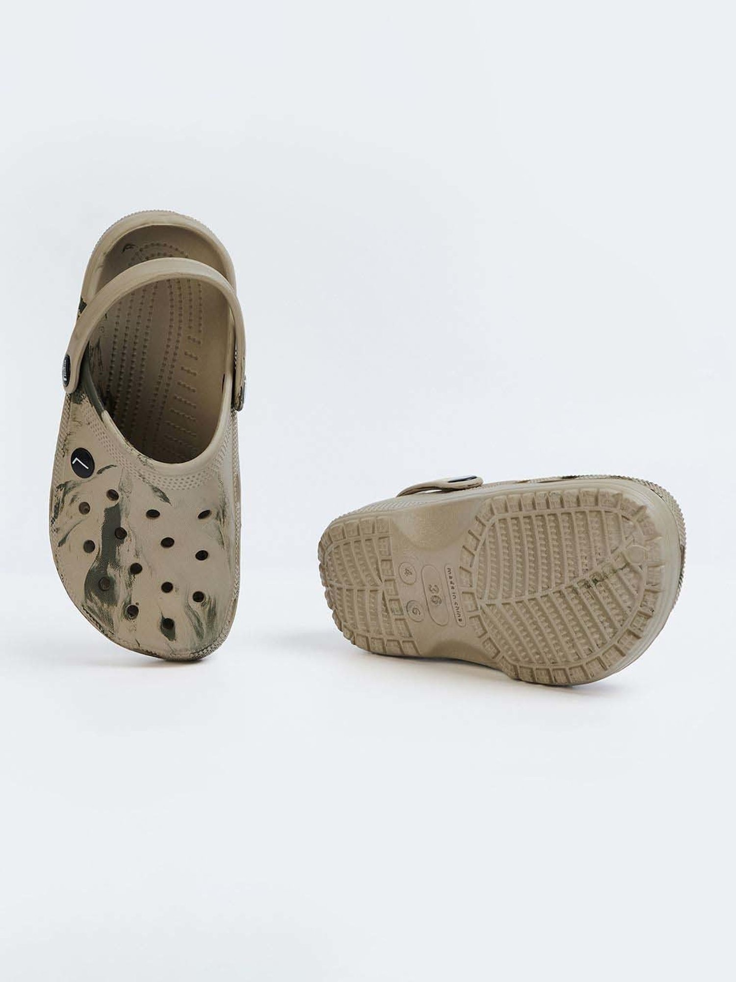 Landmark Boys Brown Back Strap Clogs