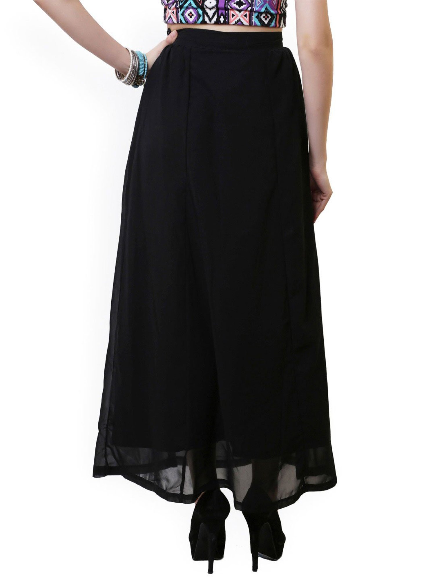 Belle Fille Black Maxi Skirt