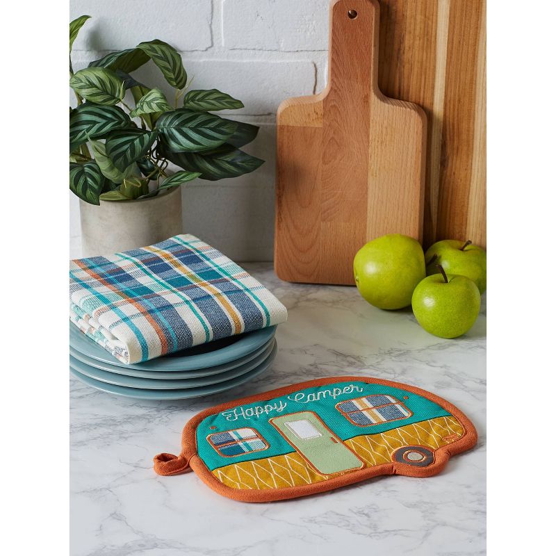 Cotton Chambray Oven Mitt Blue - Project 62™