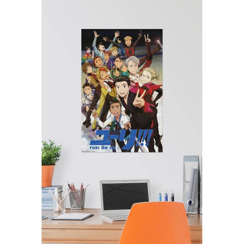 22.375" x 34" Yuri On Ice - Key Art Unframed Wall Poster Print - Trends International