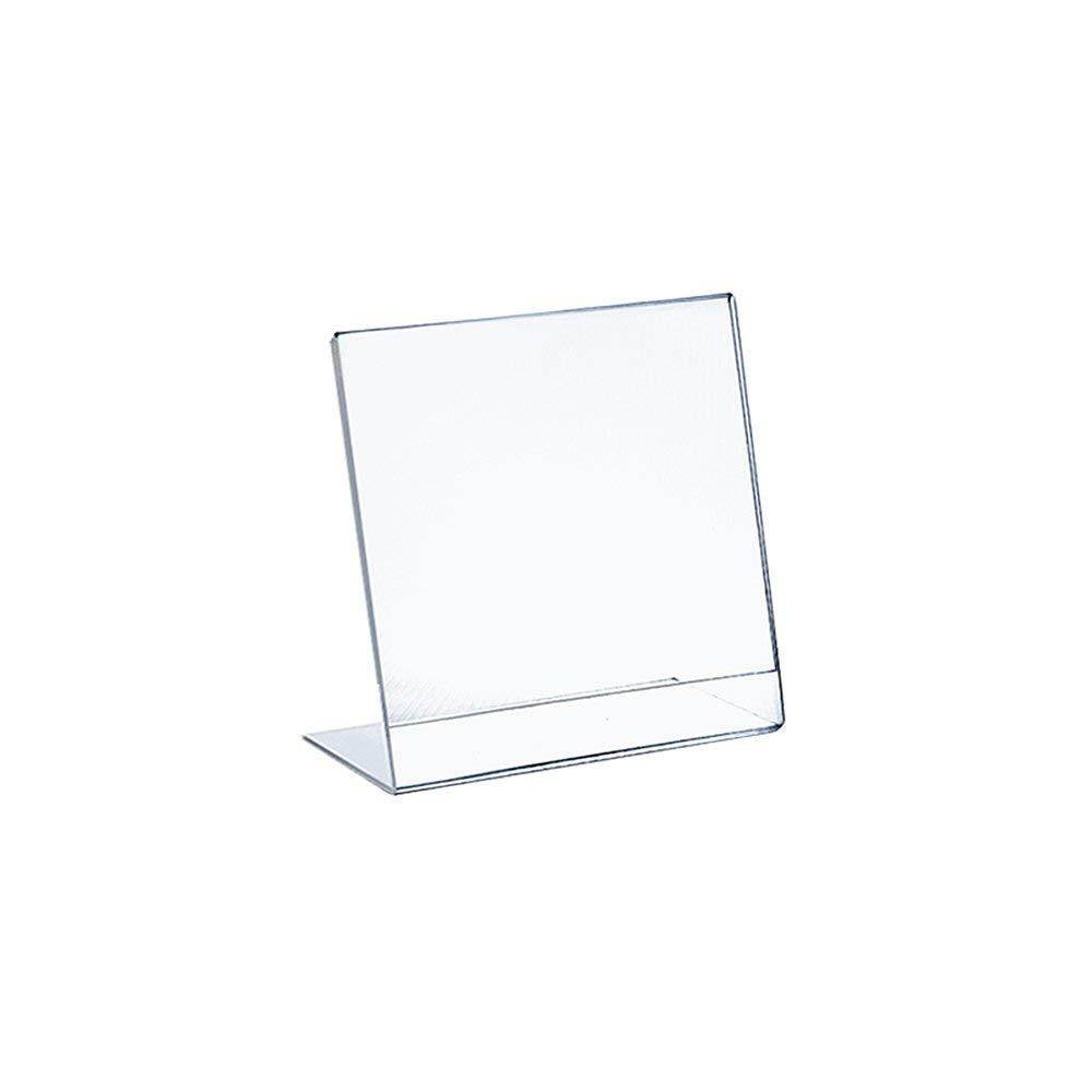 Azar Displays 112718 8" W x 10" H Vertical L-Shaped Sign Holder (10 Pack)