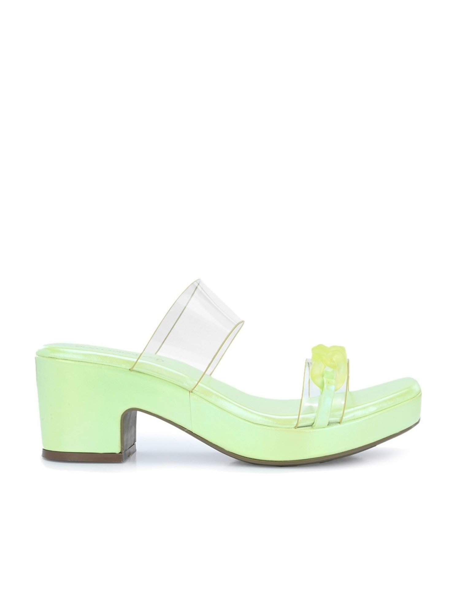 Clog London Women's Green Casual Sandals