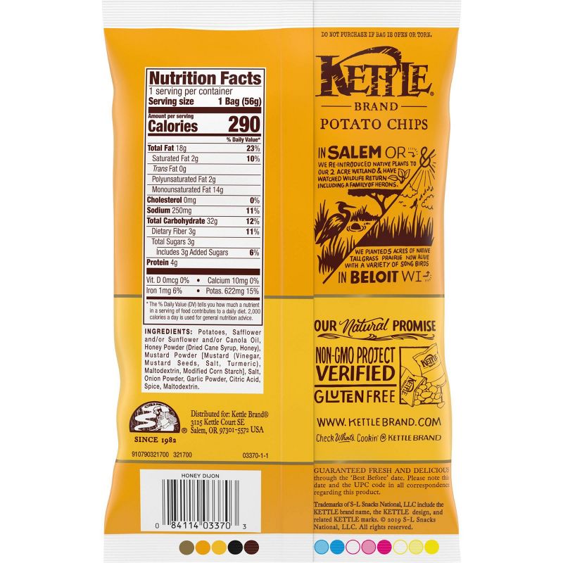 Kettle Café Honey Dijon Potato Chips - 2oz
