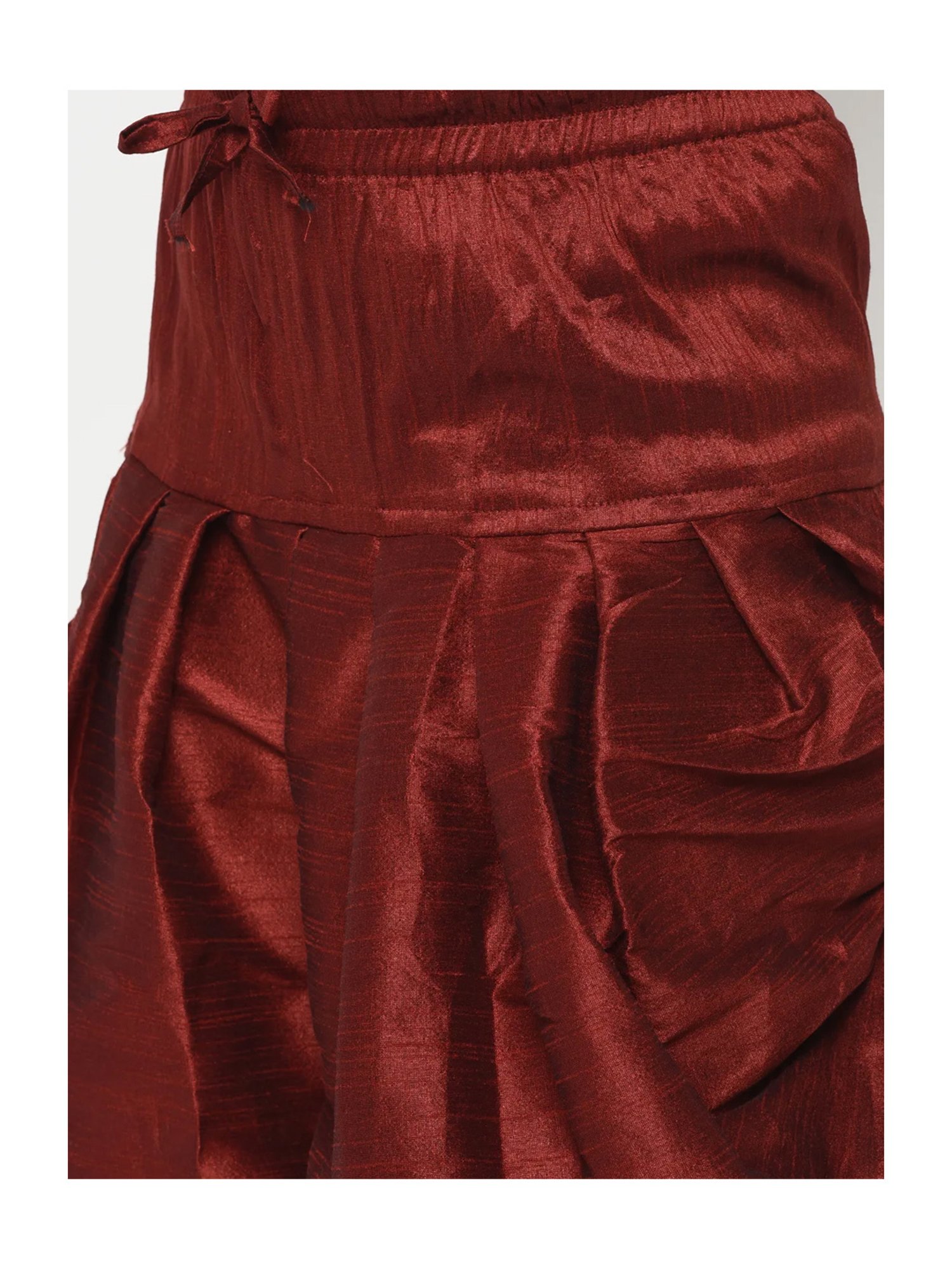 Deyann Kids Pink & Maroon Printed Full Sleeves Kurta with Patiala