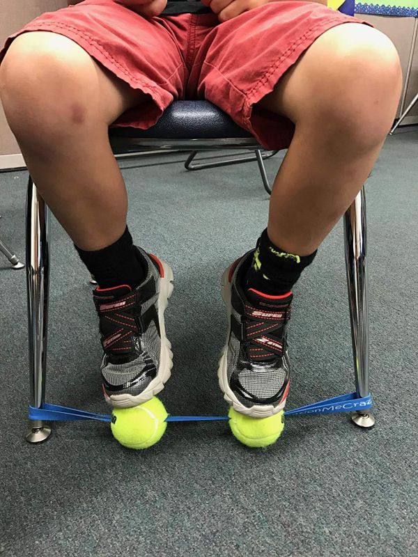 Sensory Fidget for The Feet (Black Band) for Children and Adults with Sensory Disorder, ADHD, Autism and Fidgety Feet