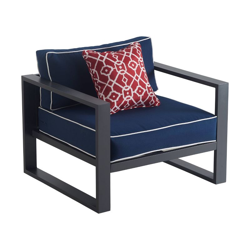 Monterey Outdoor Arm Chair - Gunmetal - Finch