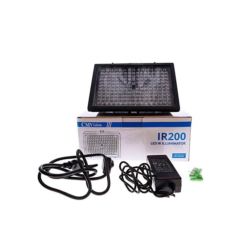 IR200198 850nm IR LED Night IndoorOutdoor Long Range 300ft IR Illuminator wFree 12V Power Adapter Up amp Down Position Adjustment only 45 Degree Spot IR Light