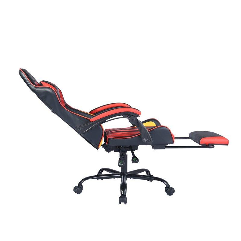 Gaming Chair with comfort Lumbar and Ergonomic Footrest , Office Computer Chair