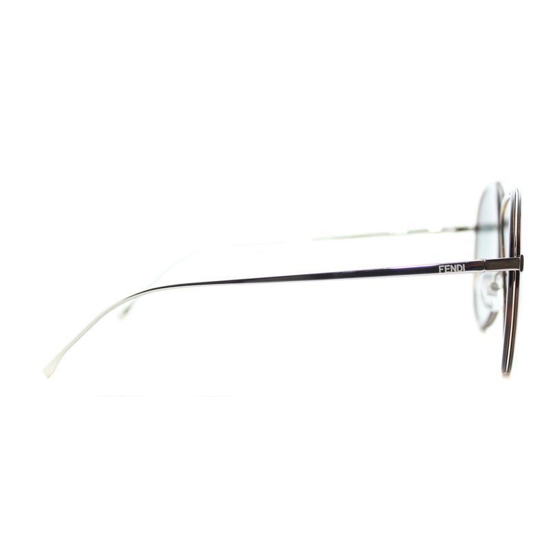 Fendi Funky Angle  V5A Unisex Aviator Sunglasses Beige Palladium 57mm