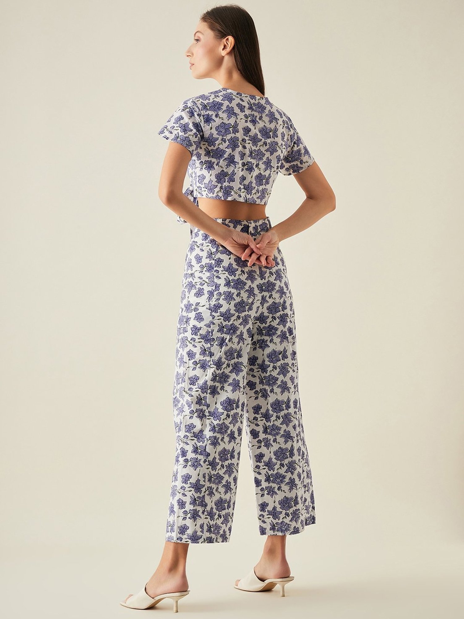 Arras Lilac Panelled Pants