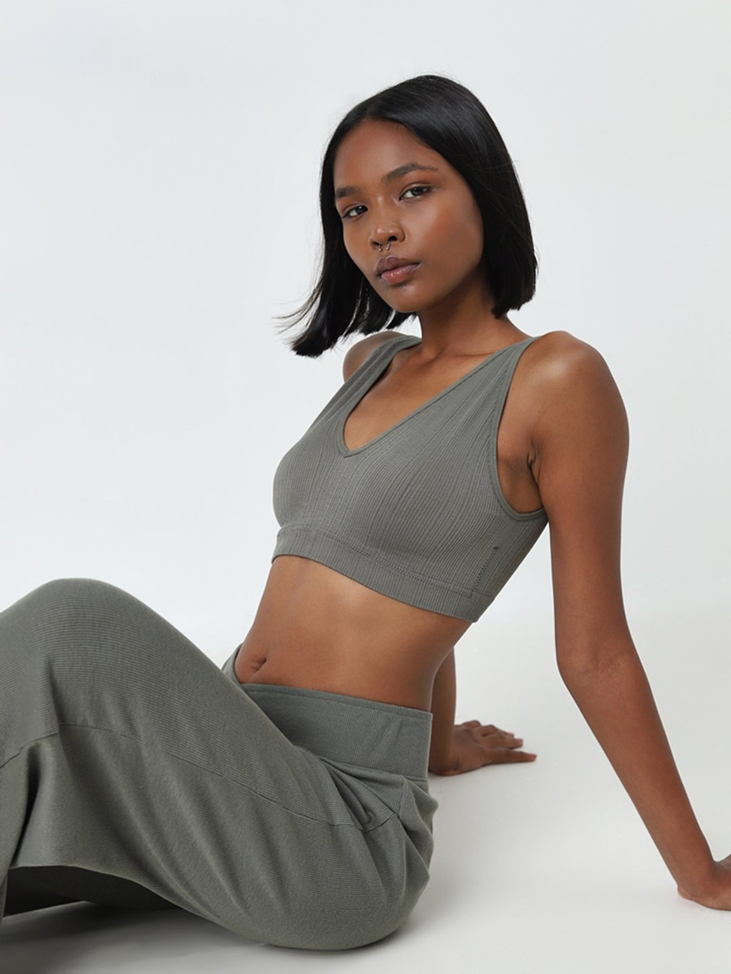 Tweens Peach & Green Non Padded Bra (Pack Of 2)