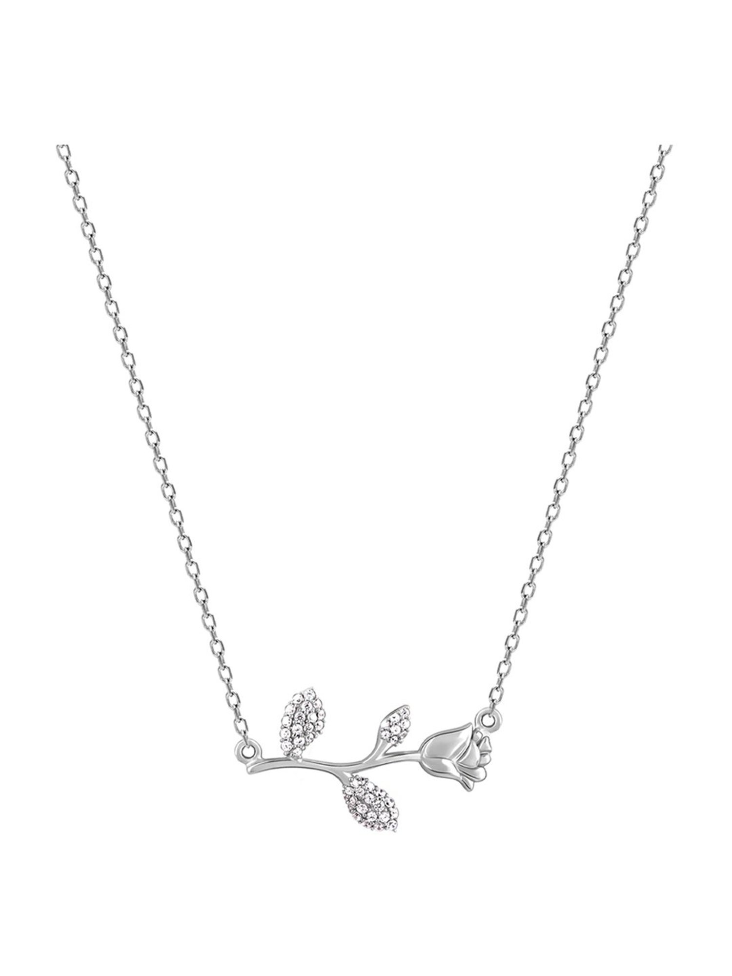 GIVA 92.5 Sterling Silver Double Infinity Love Necklace for Women