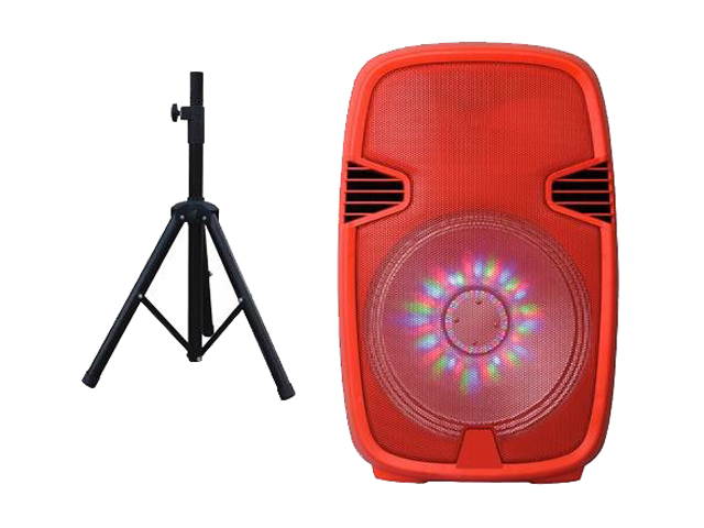 IQ Sound Speaker System - Portable - Battery Rechargeable - Wireless Speaker(s) - Red
