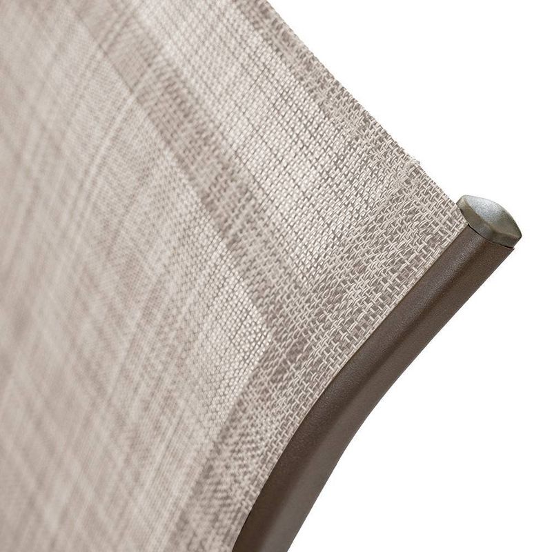 4pc Outdoor Counter Height Bar Stools - Beige - Crestlive Products