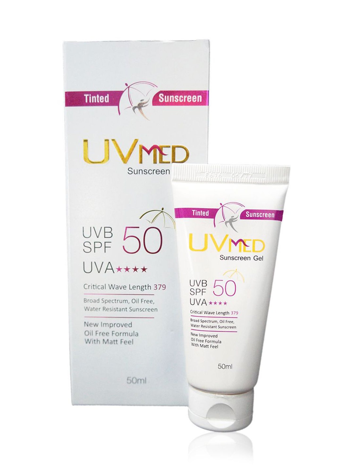 Uvmed Tinted Sunscreen Cream - 50 ml